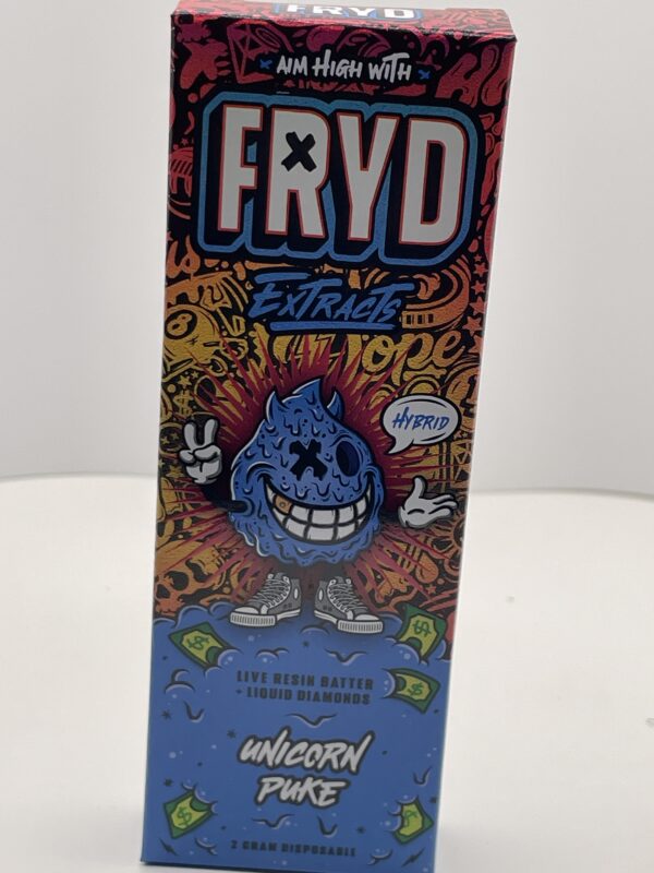 Exotic FRYD Vape (fire) Live Resin Raspberry Yack