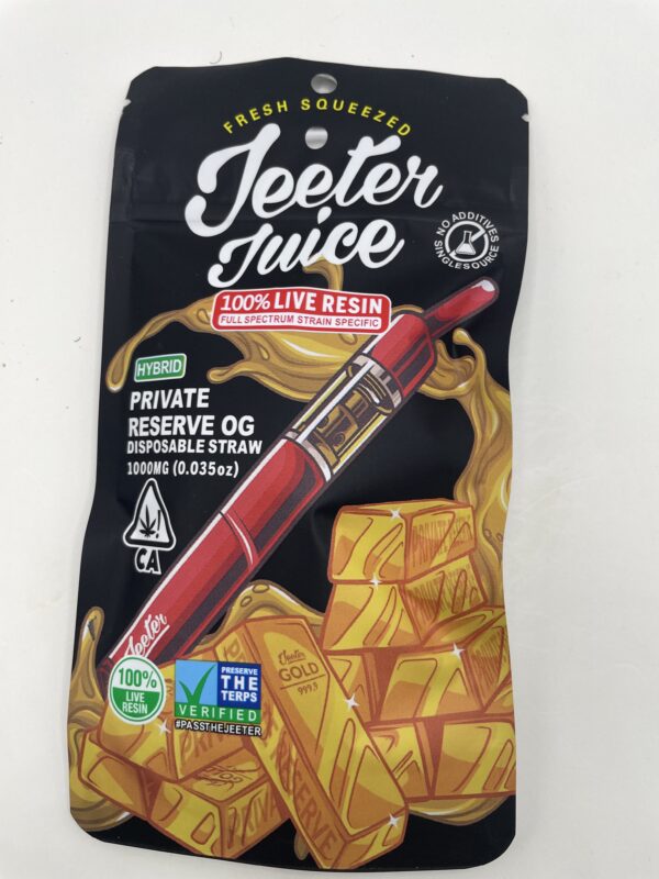 Exotic JEETER JUCIE (fire) 1g Live Resin OG